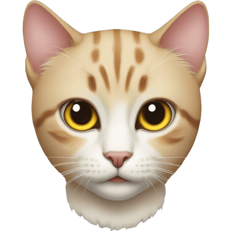 realistic cat with slit pupils emoji