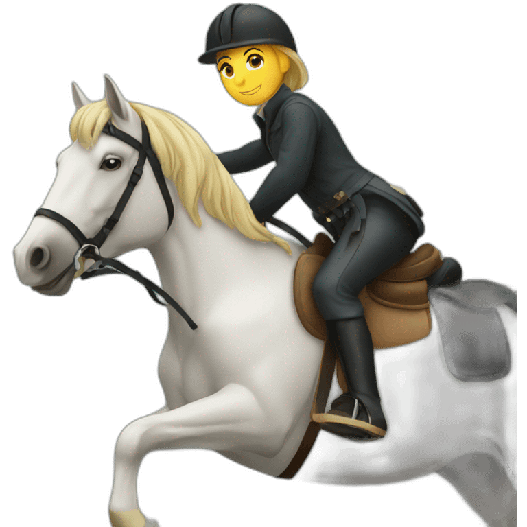 horse riding emoji