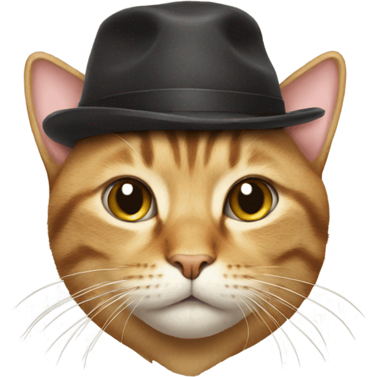 cat wearing a hat emoji