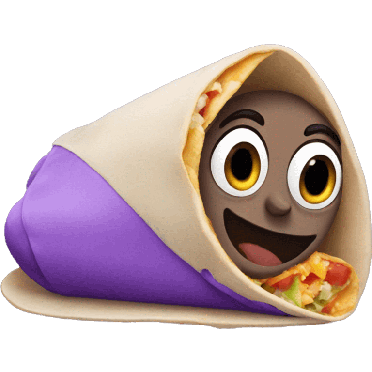 purple burrito emoji