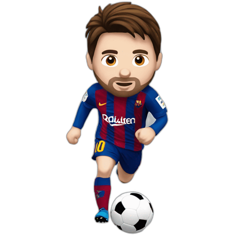 lionel messi racing emoji