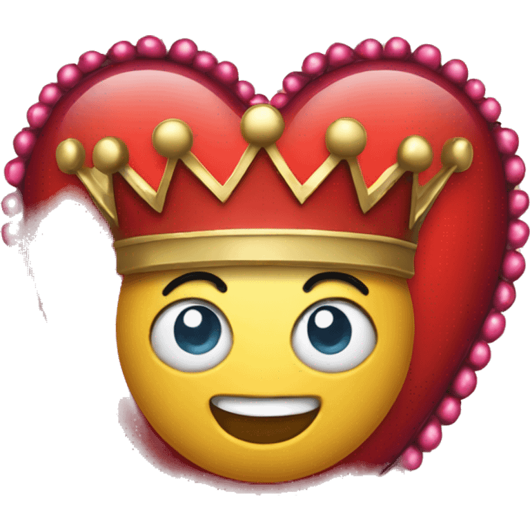 Heart with crown  emoji