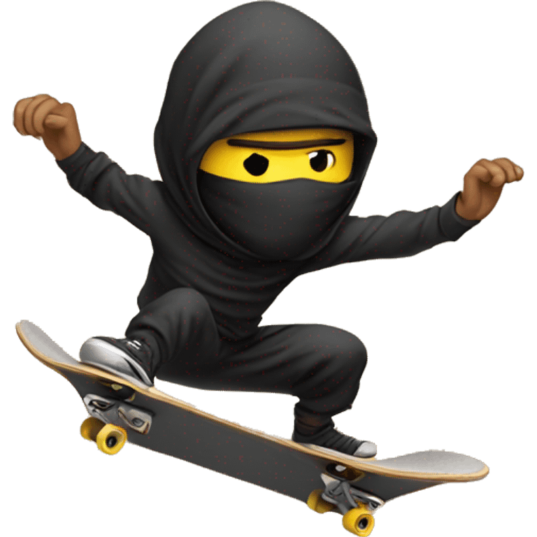 ninja on a skateboard emoji