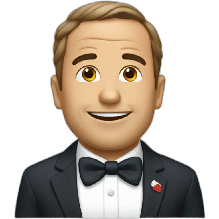 Caca qui fait in bisous à macron emoji