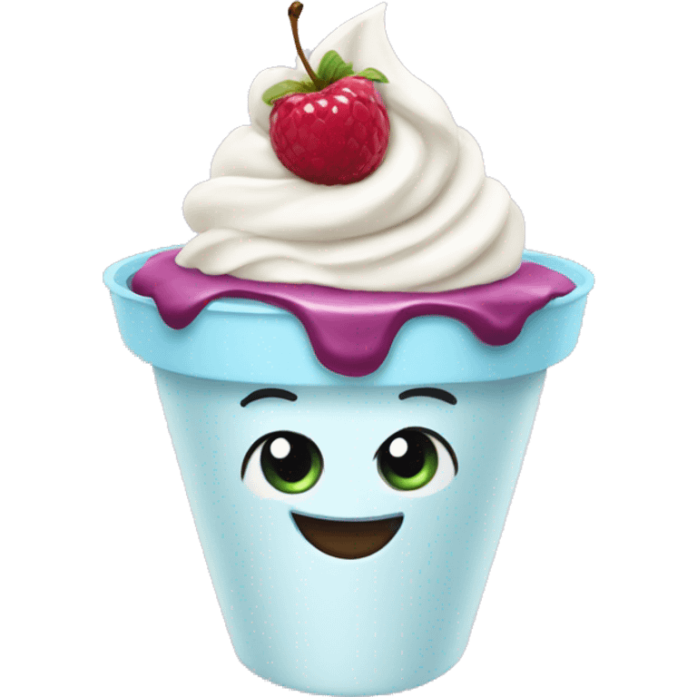 Frozen yogurt  emoji