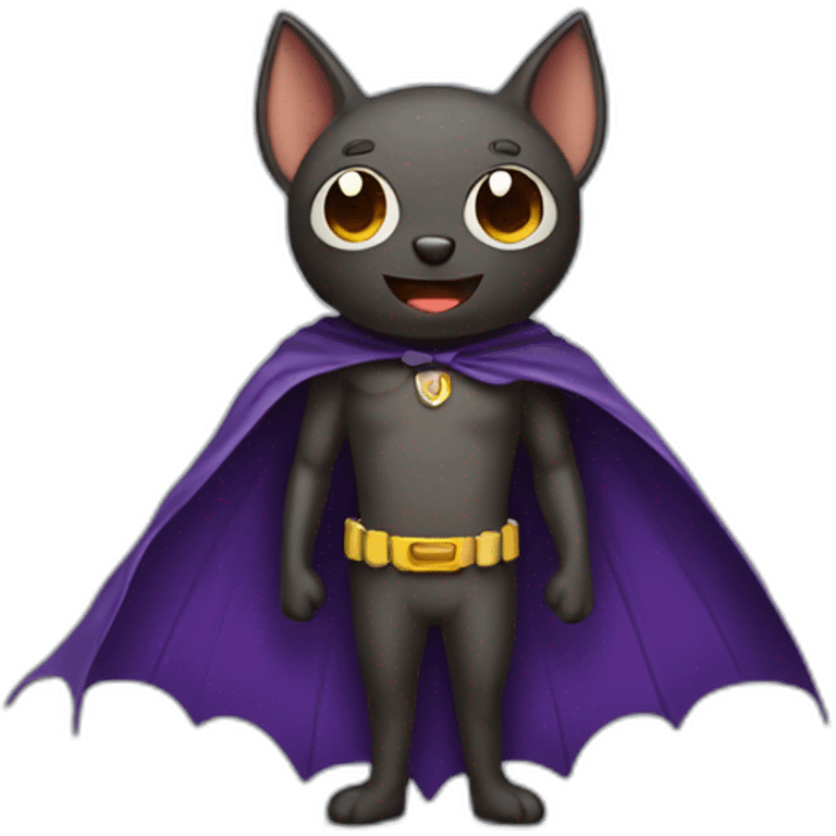 bat wearing a cape emoji