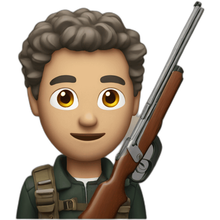 man with a shotgun emoji