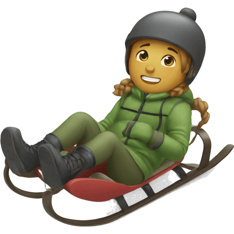 sledding emoji