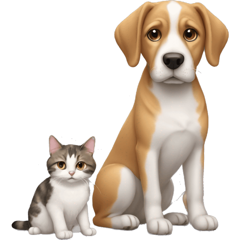 Dog and cat emoji