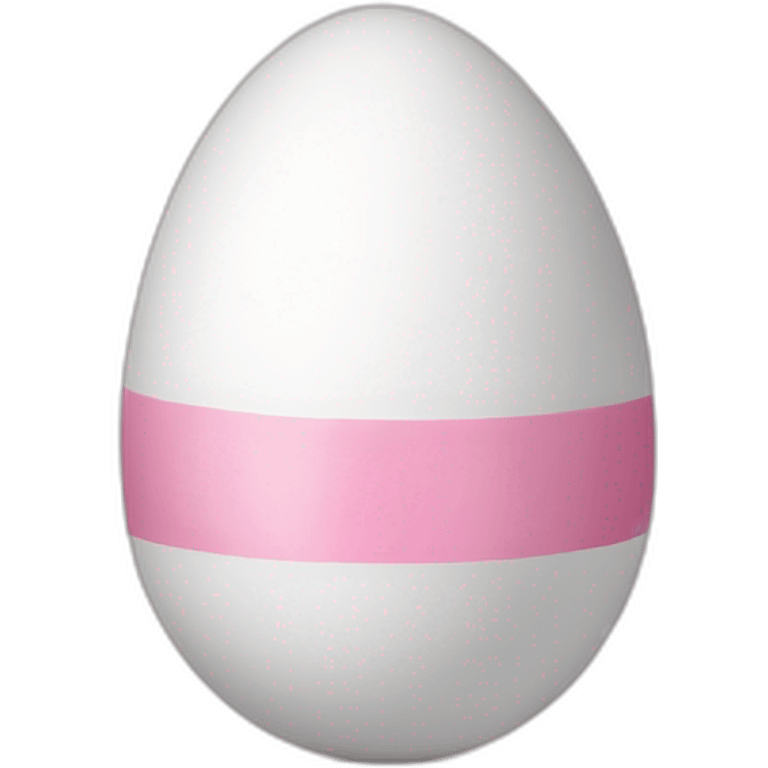 white pink easter egg emoji