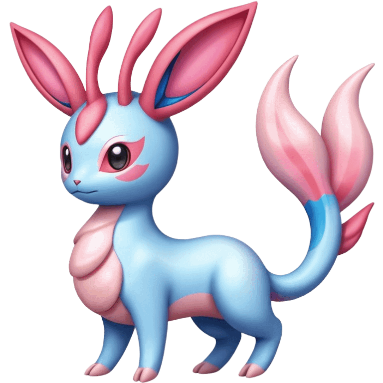 Colorful Sylveon-Milotic-hybrid emoji