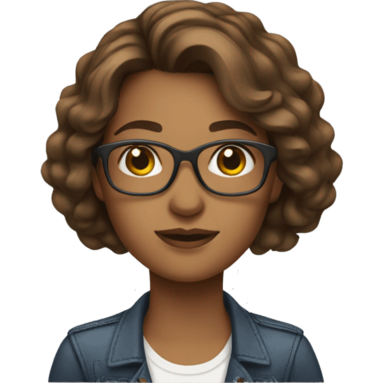 brown hair female product designer emoji