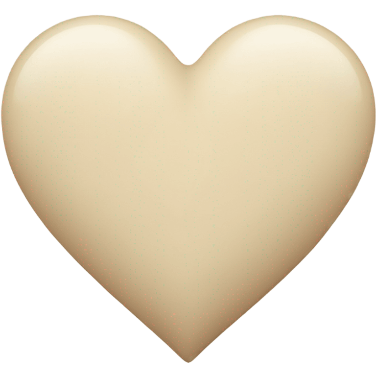 A heart in colour beige emoji