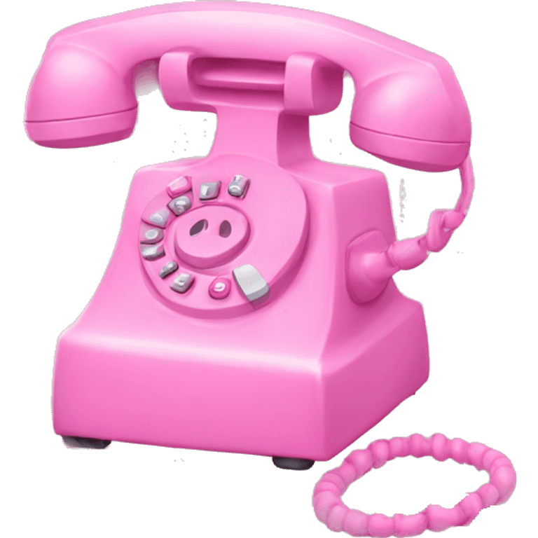 pink phone emoji