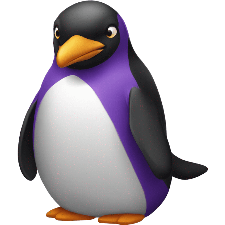 pinguin purple emoji