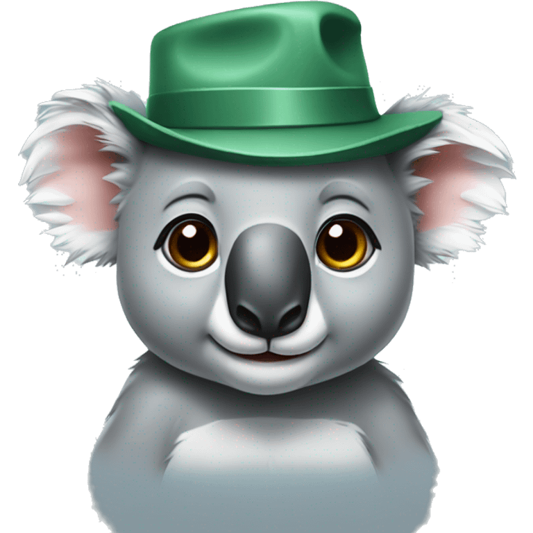 koala with a hat emoji