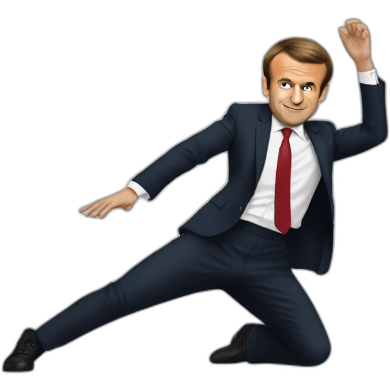 emmanuel macron qui dab emoji