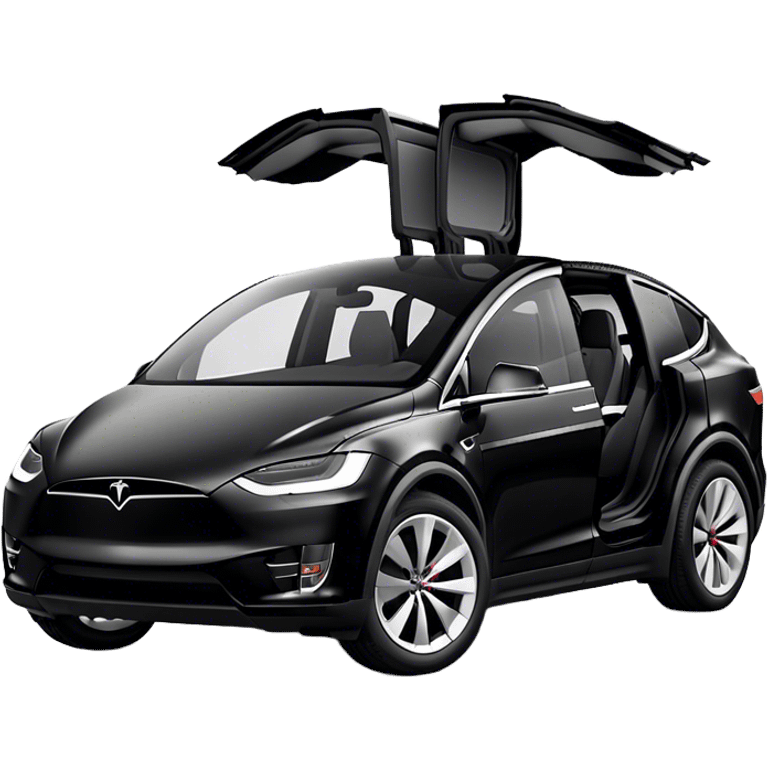 Tesla Model X - Tesla (Model Year: 2022) (Iconic colour: Black) emoji