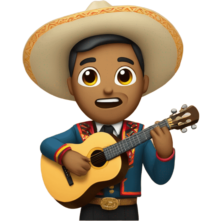 Mariachi singing a song emoji