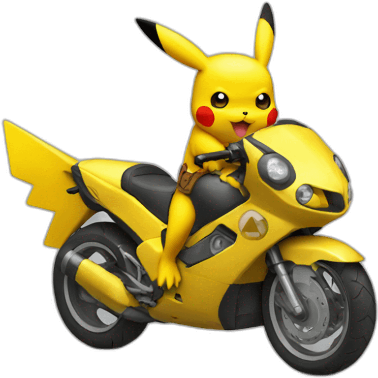 Pikachu moto emoji