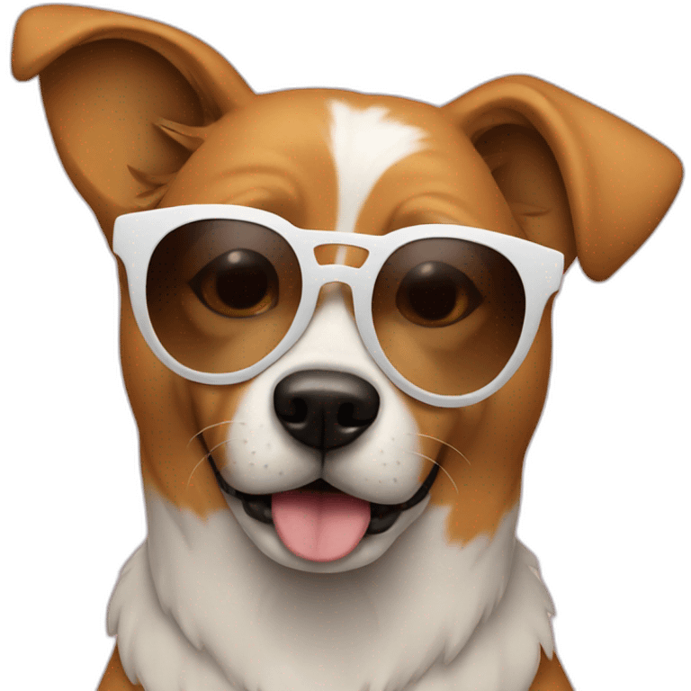 Dog with sunglasses emoji