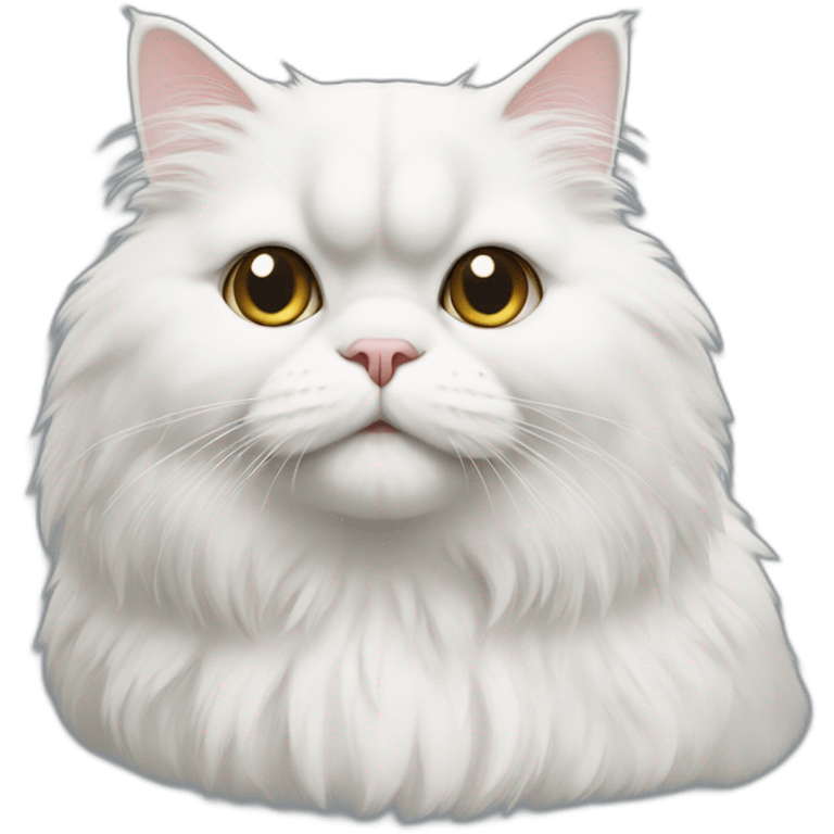 White persian cat emoji