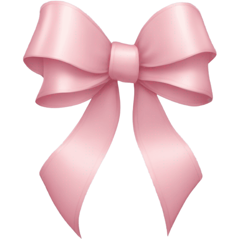 light pink ribbon bow emoji