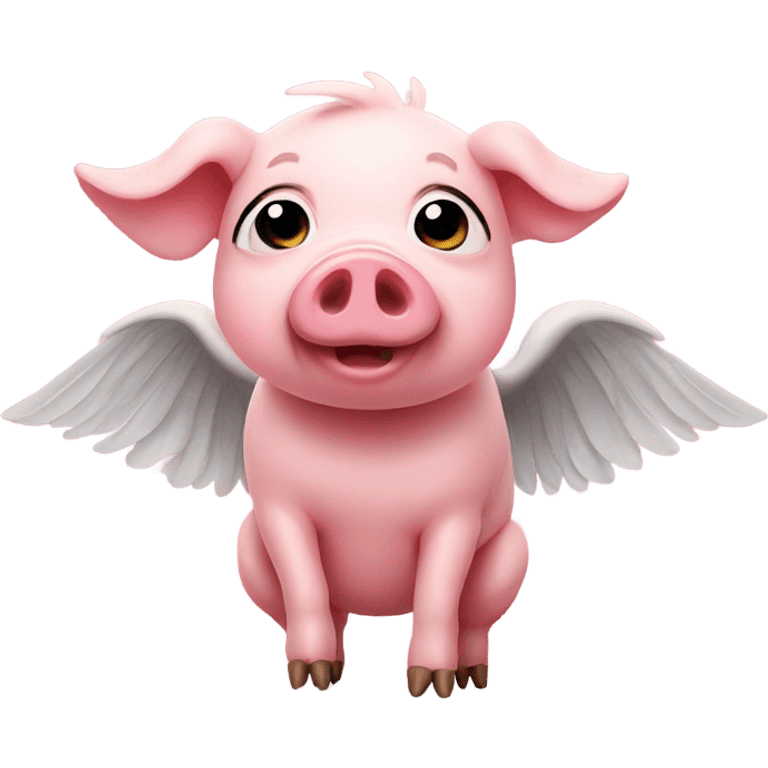 Pig with wings emoji