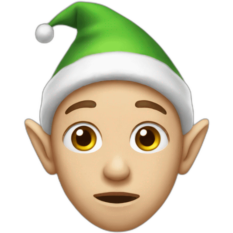 Crying elf emoji