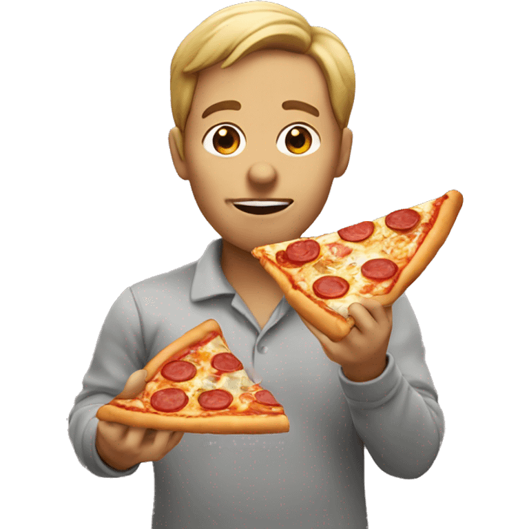 Human Eating Pizza  emoji