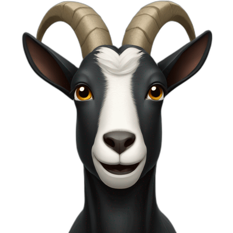 black goat face emoji