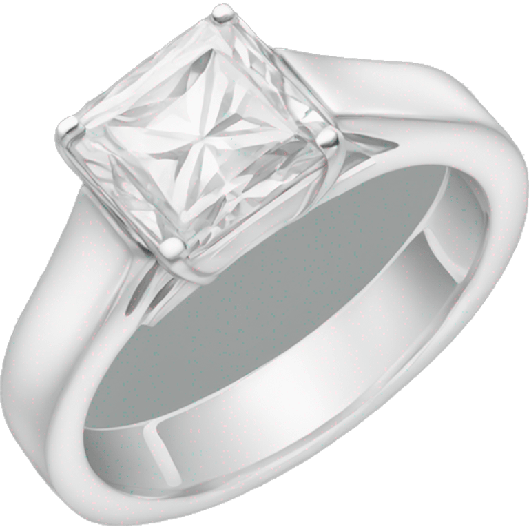 Square engagement ring  emoji