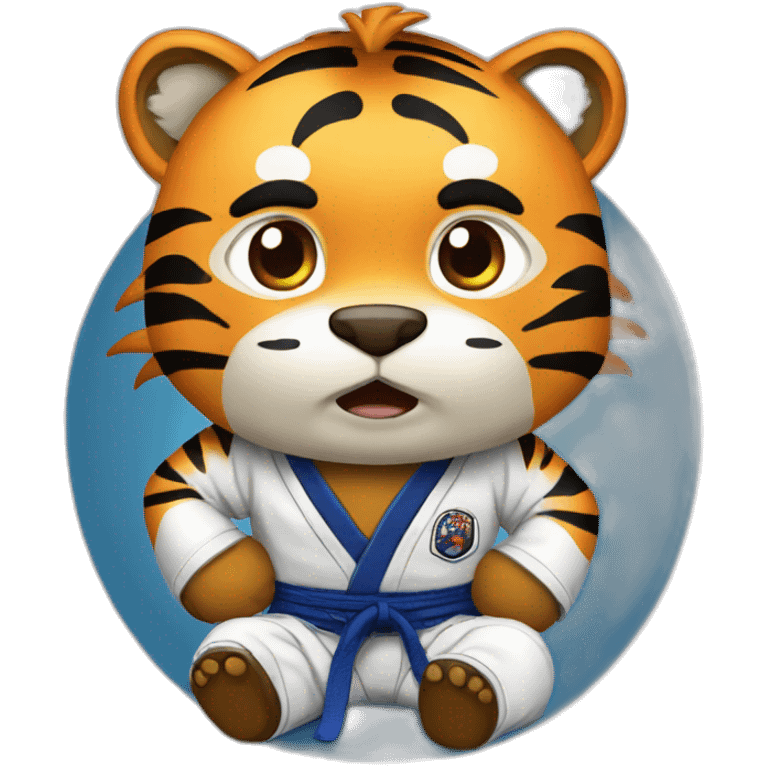 BJJ seated guard  Tiger  emoji