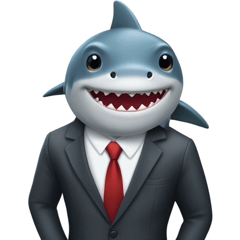 Shark in a suit  emoji