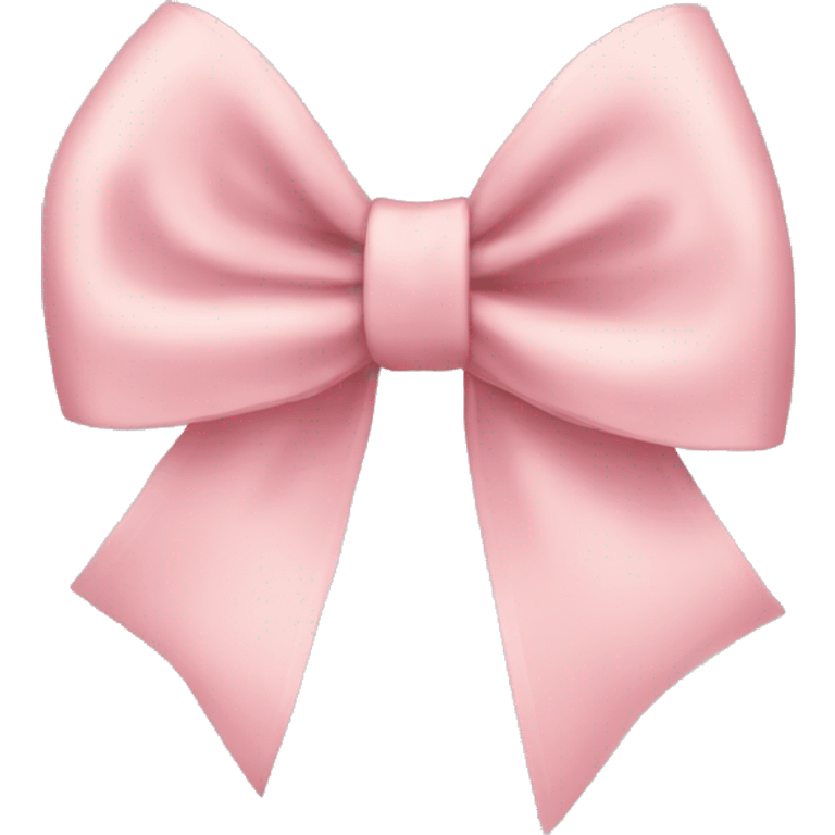 singular blush pink bow emoji