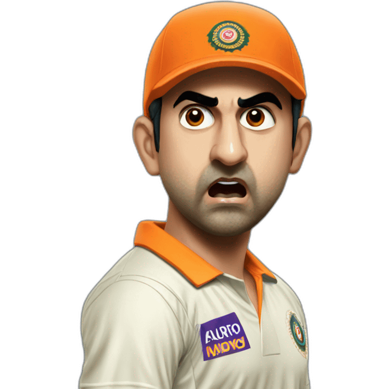 gautam Gambhir angry emoji