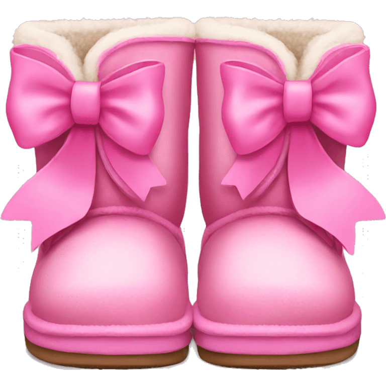 pink uggs with bows emoji