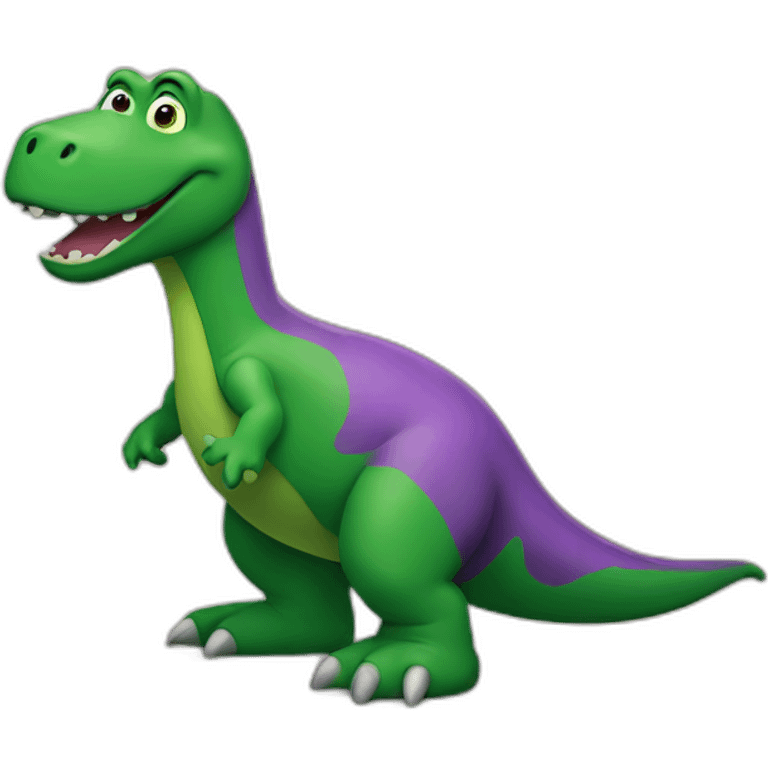 Barney the dinosaur emoji