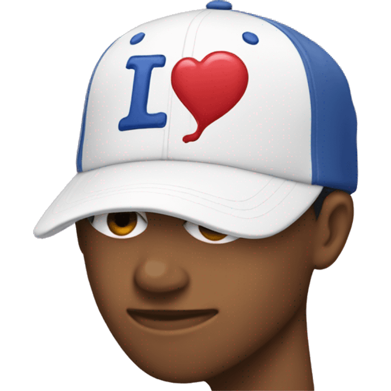 Los Angeles baseball cap with a heart emoji