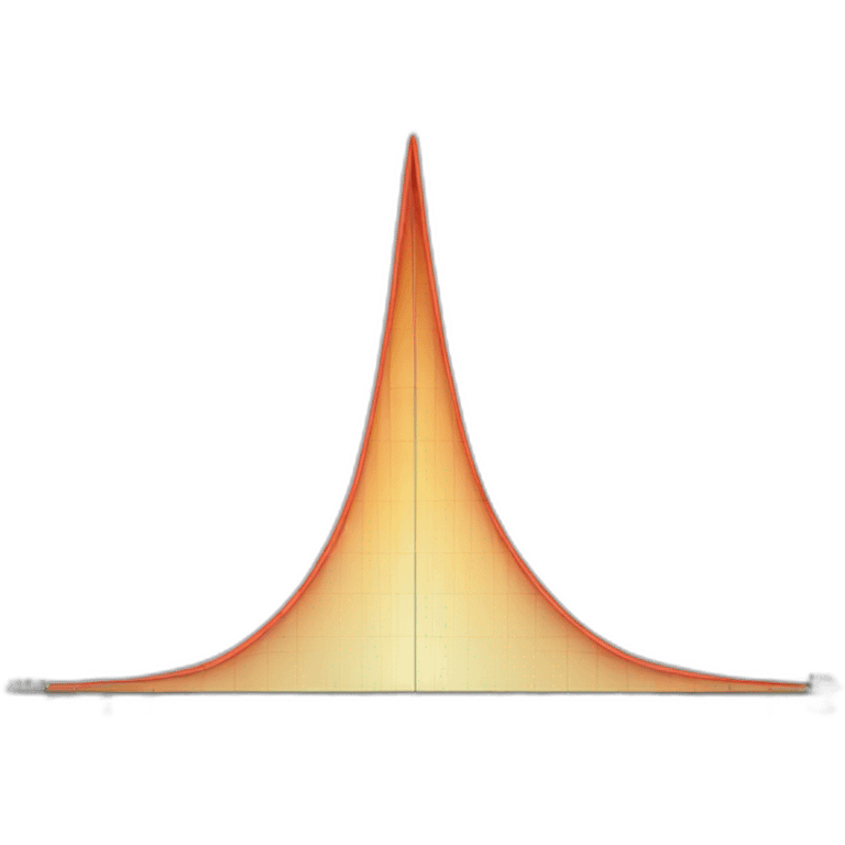 Normal distribution graph emoji