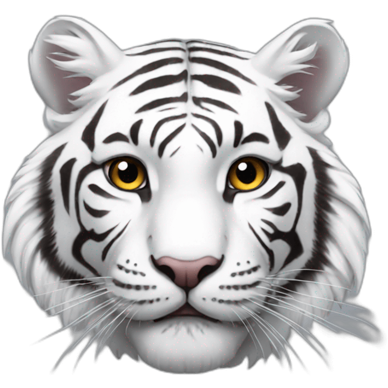 White tiger emoji