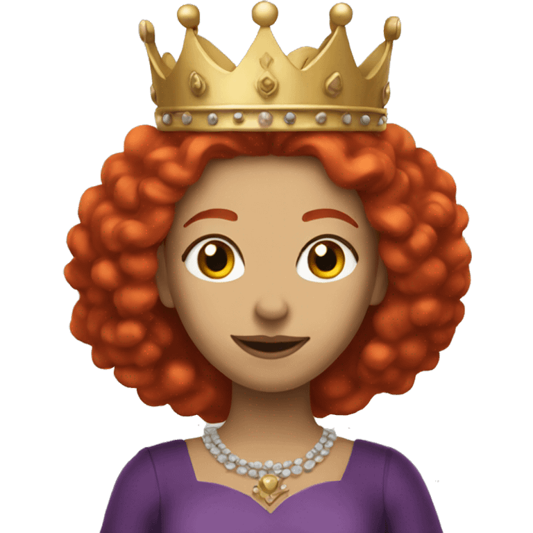 Red haired Queen  emoji