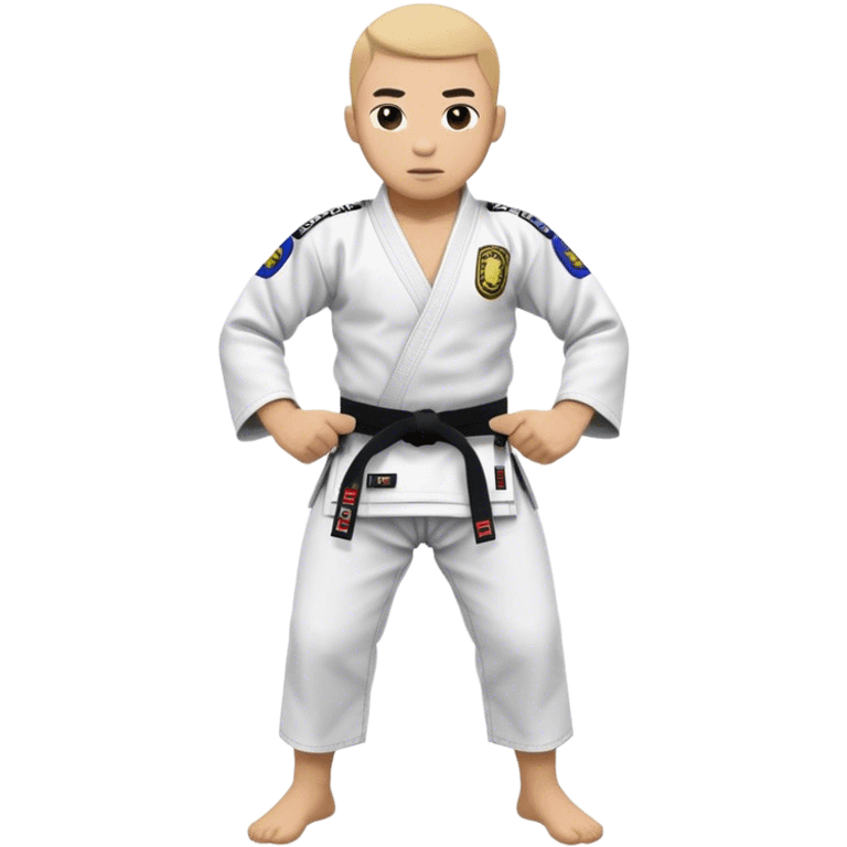 Faixa blanca jiujitsu emoji