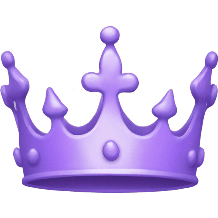 Pastel purple crown emoji