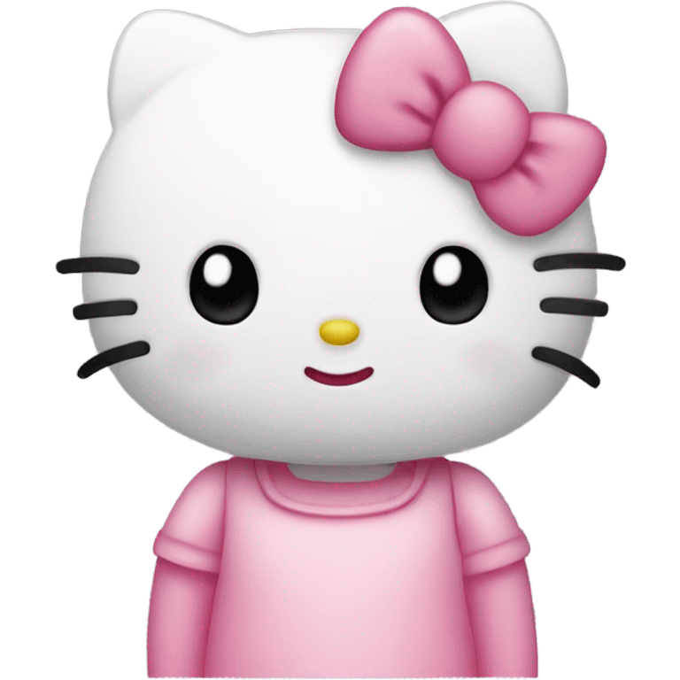 Hello kitty blushing  emoji