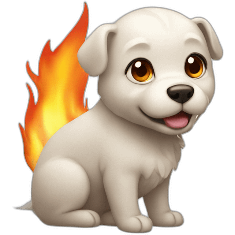 Little pet in the form of fire emoji