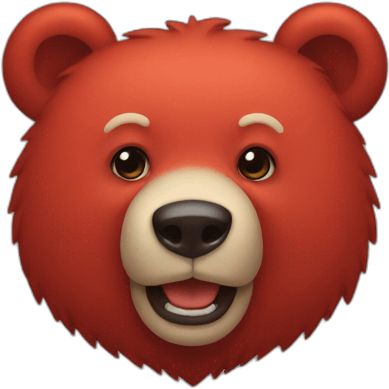 red bear emoji