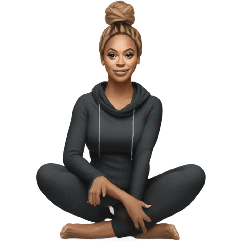 Beyoncé squatting in yoga pants emoji