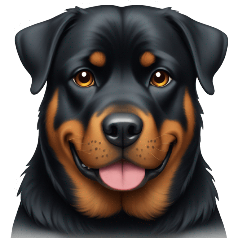 New Year's Rottweiler  emoji