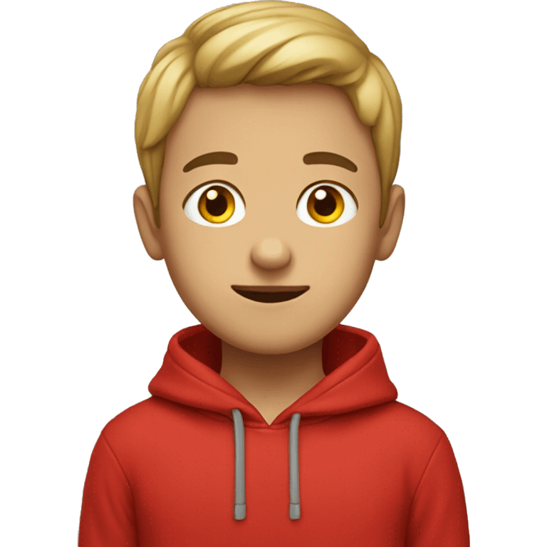 Boy with red hoodie emoji